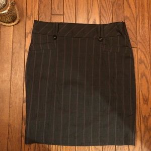 Heart Soul gray skirt w/purple stripes